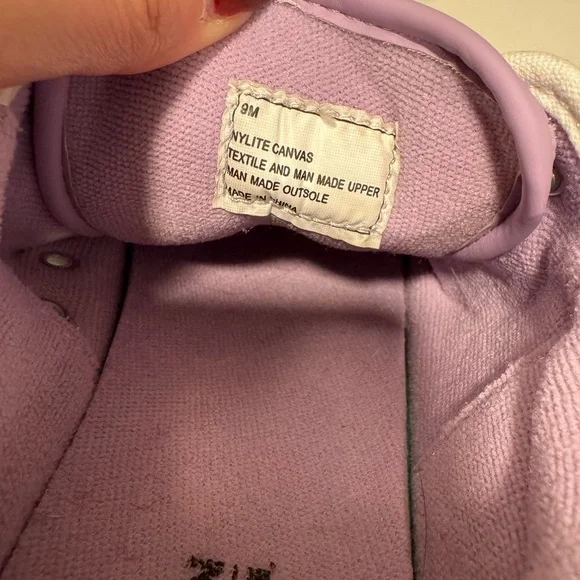 Tretorn Nylite Canvas White and Purple Lace up Sneakers - Picture 9 of 11